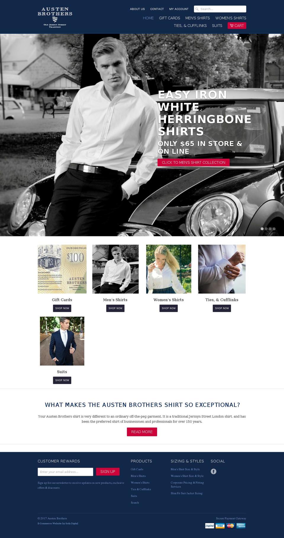 austenbrothers.com shopify website screenshot