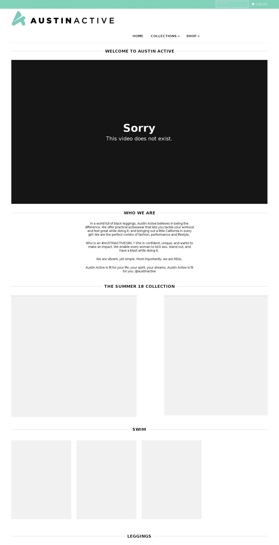 austinactive.com — Shopify storefront screenshot