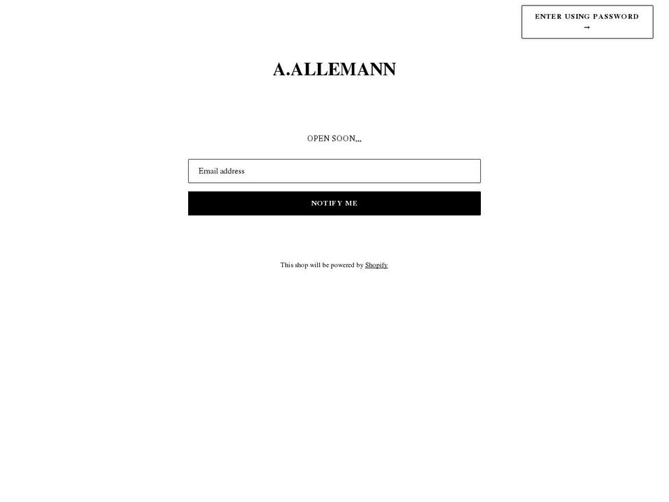 austinallemann.com — Shopify storefront screenshot
