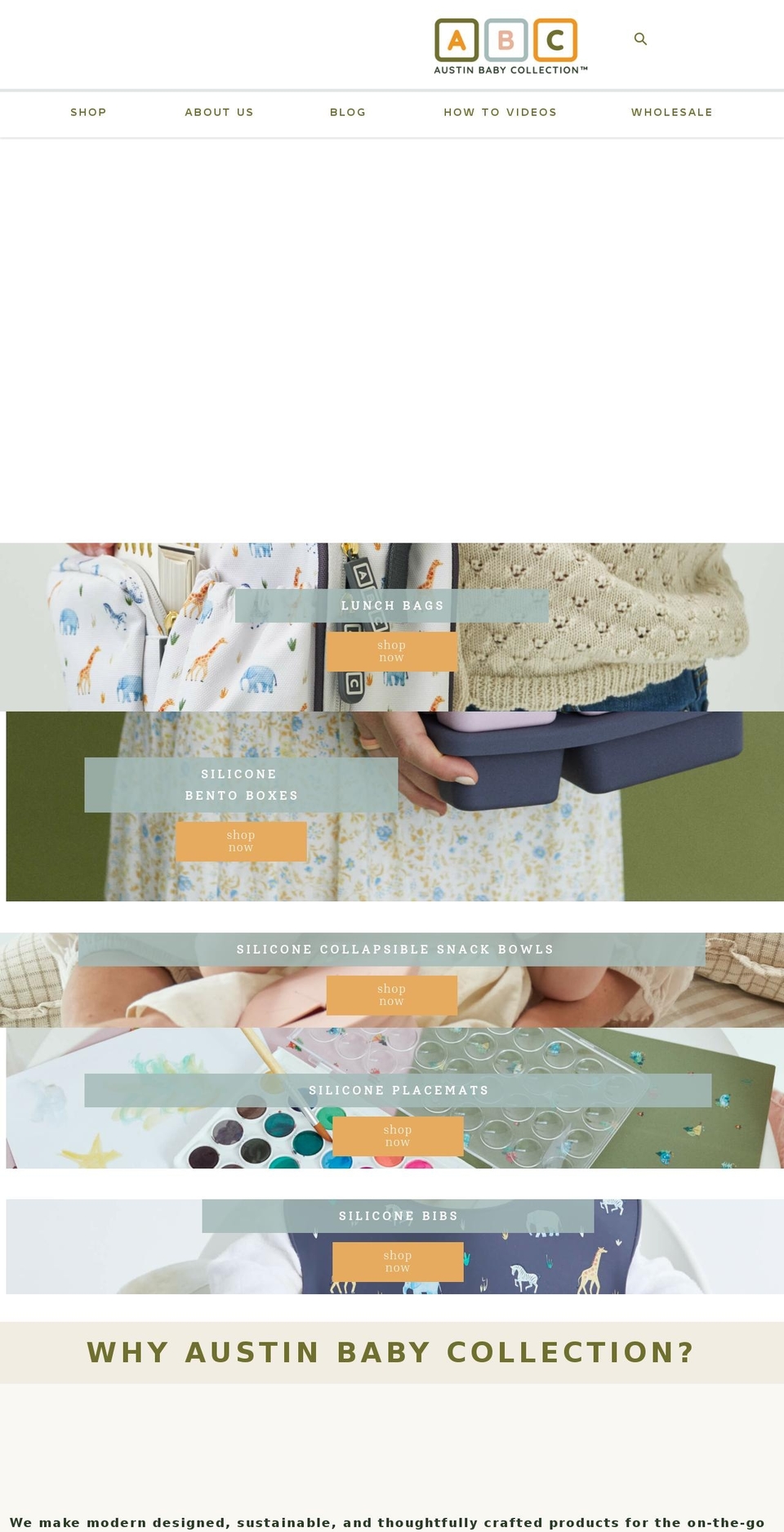 austinbabyco.com shopify website screenshot