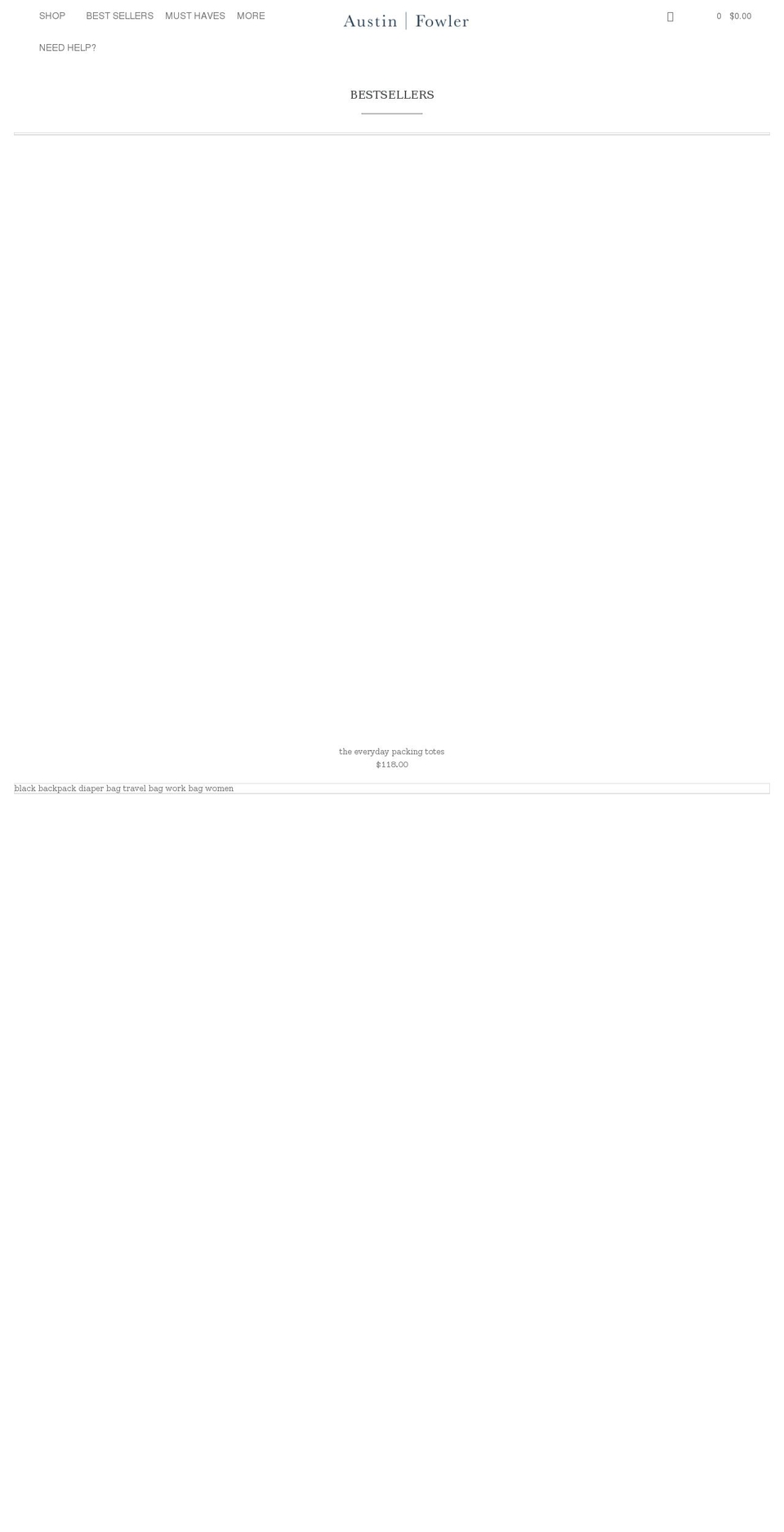 austinfowler.com shopify website screenshot