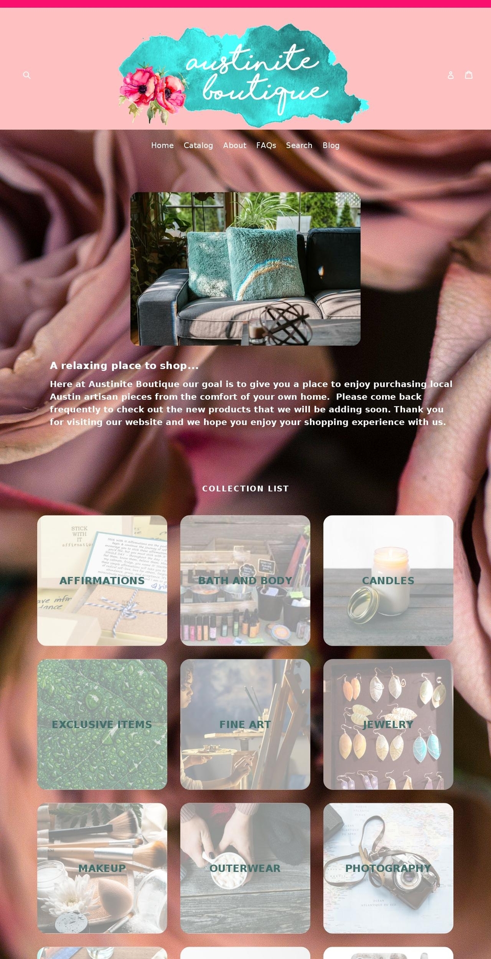 austiniteboutique.com — Shopify storefront screenshot
