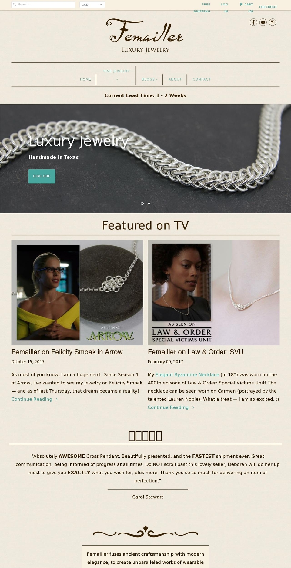 austinjewelry.co shopify website screenshot