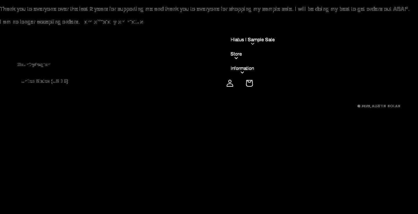 austinolan.net shopify website screenshot