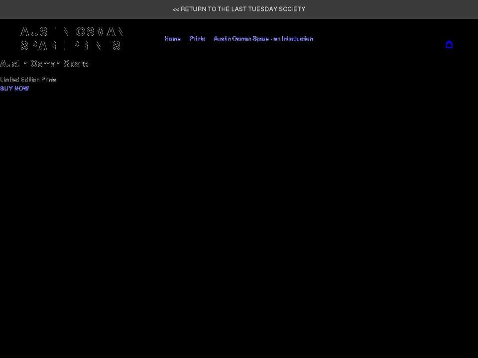 austinosmanspareprints.com shopify website screenshot