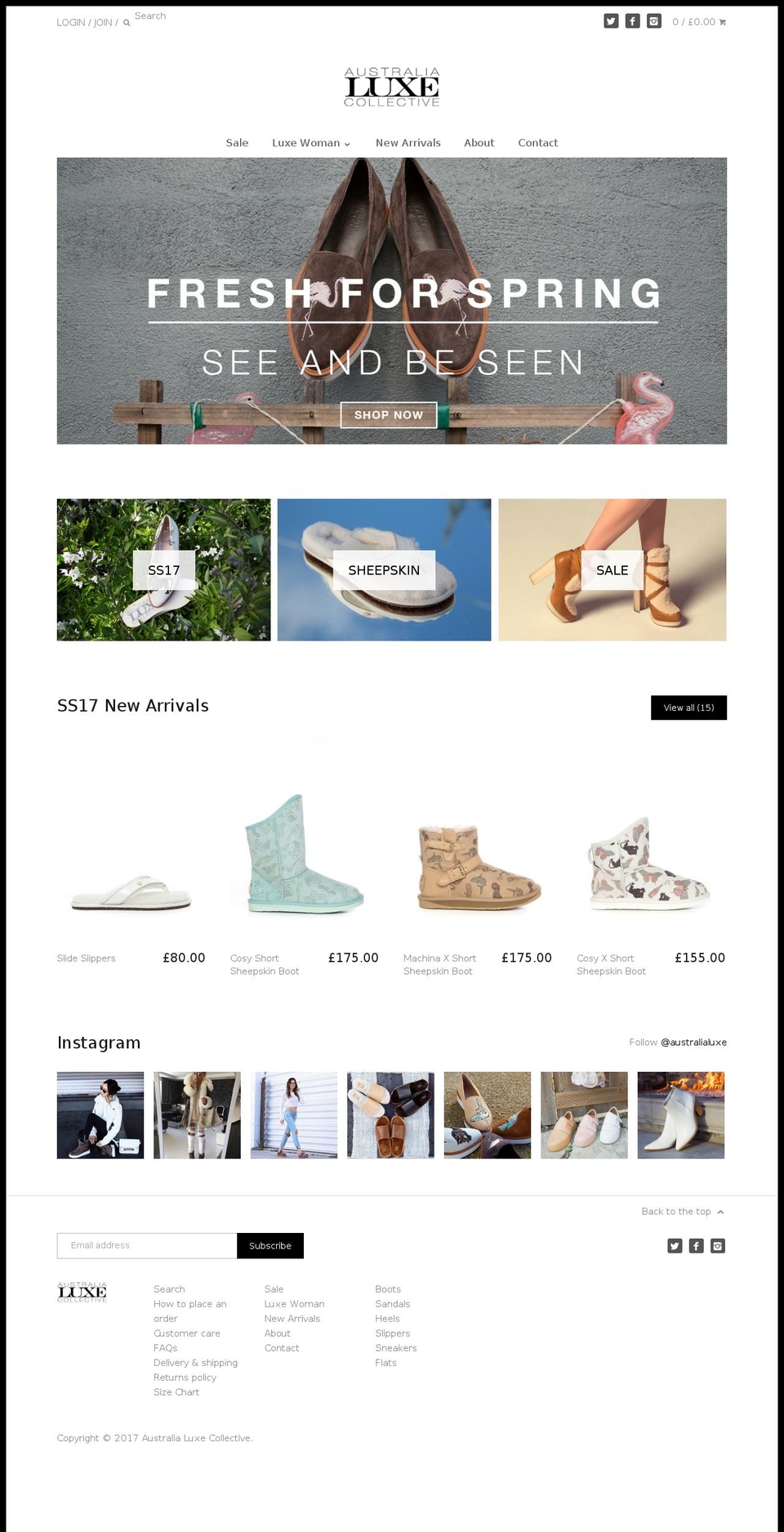 australialuxeco.co.uk shopify website screenshot