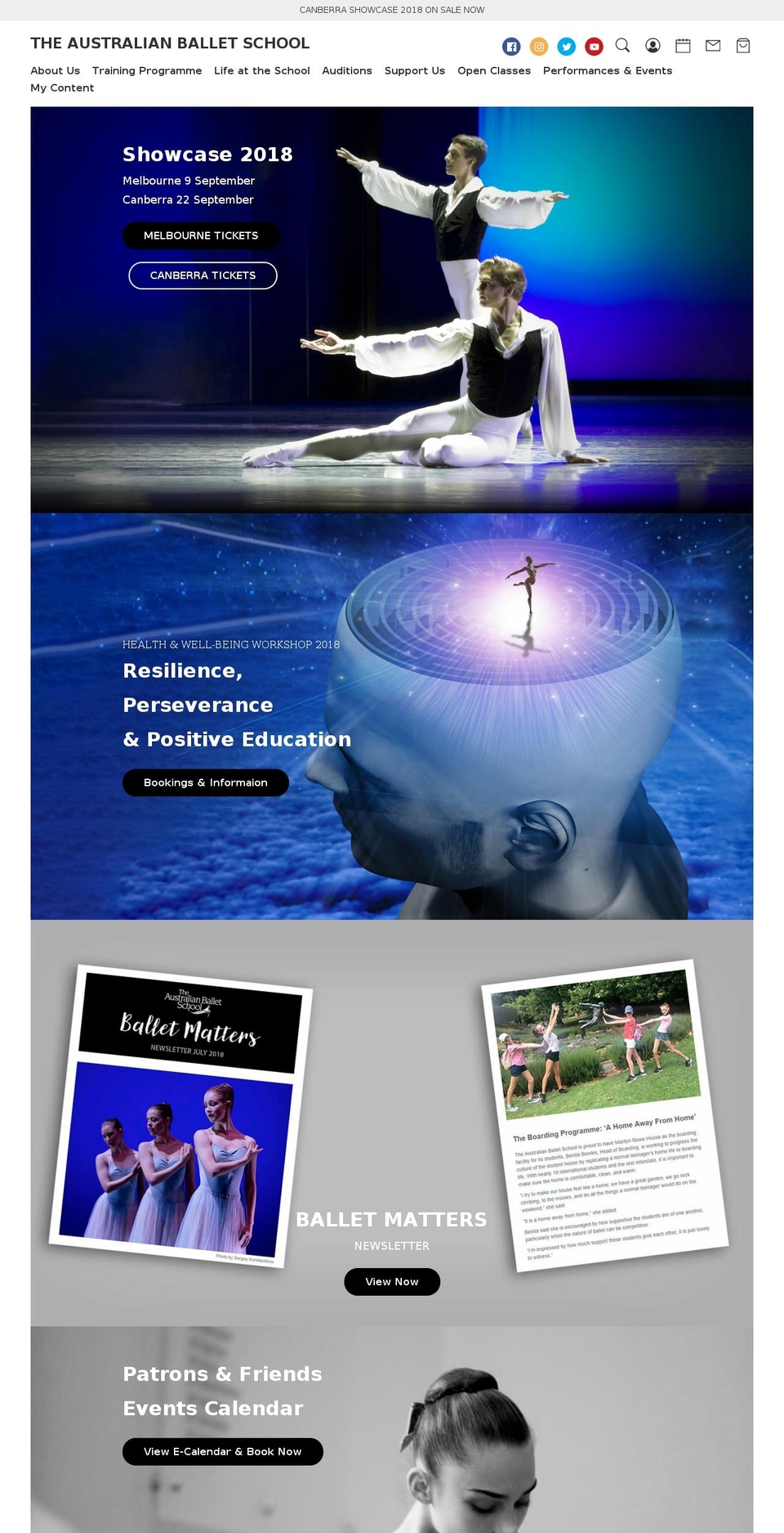 australianballetschool.com.au shopify website screenshot