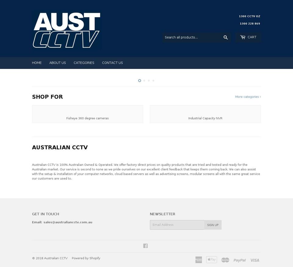 australiancctv.com.au shopify website screenshot