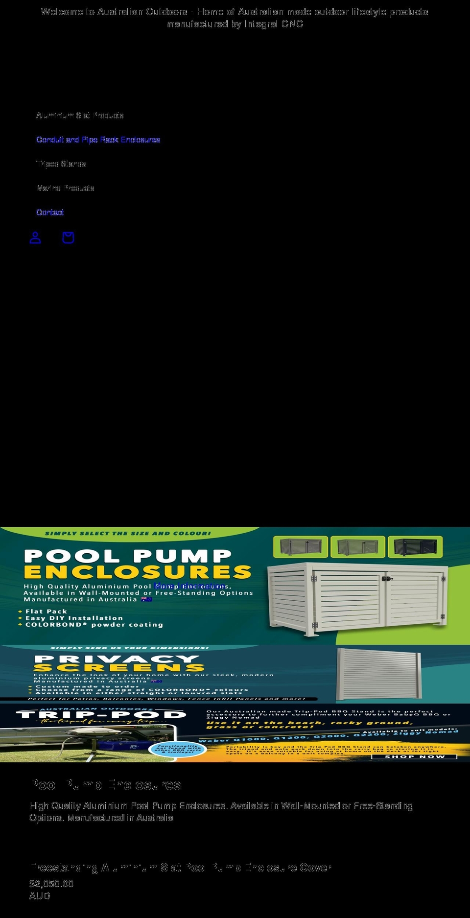 australianoutdoors.com.au shopify website screenshot