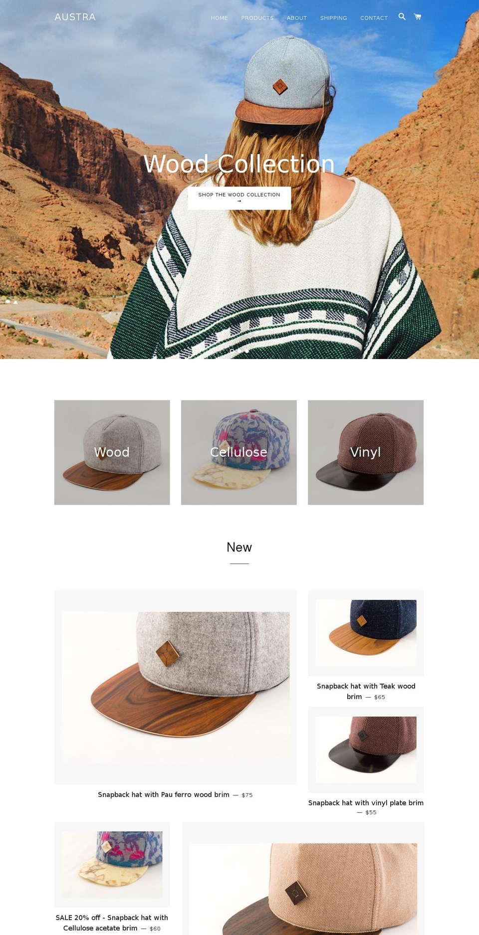 austrawear.com — Shopify storefront screenshot