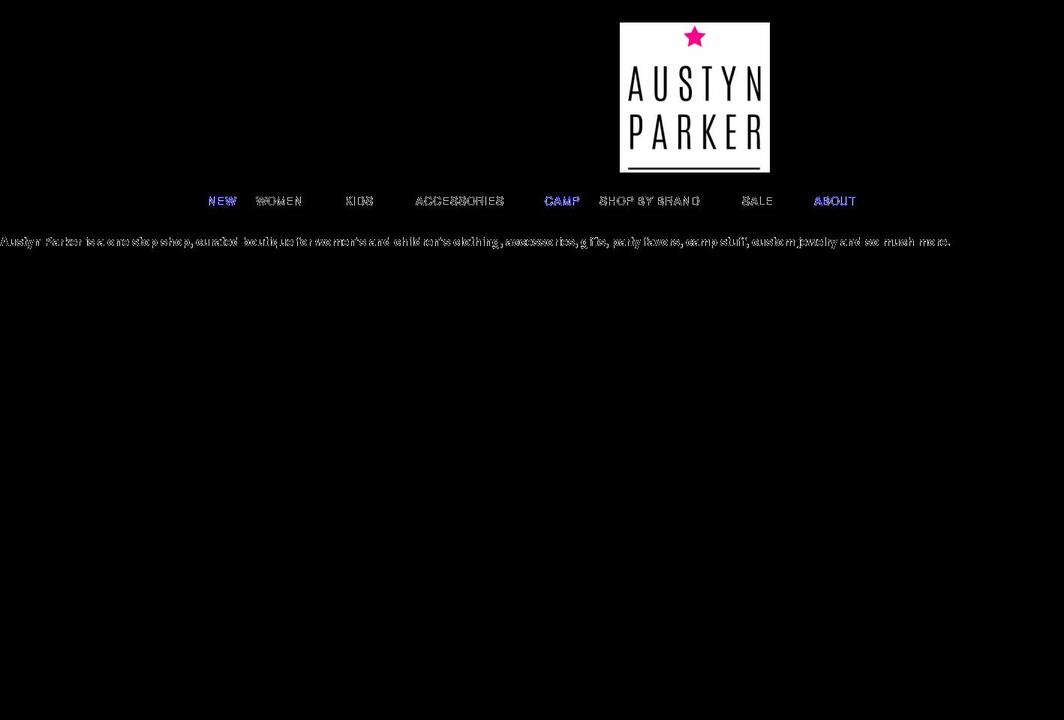 austynparker.com shopify website screenshot