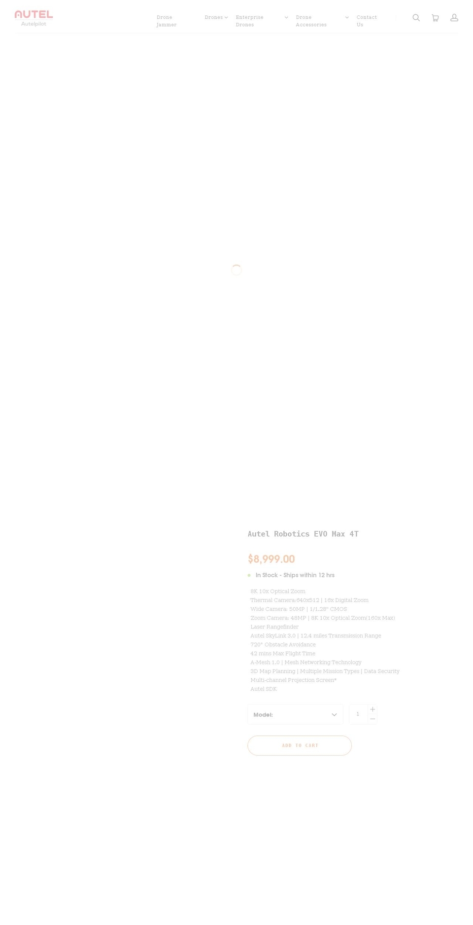 autelpilot.com shopify website screenshot