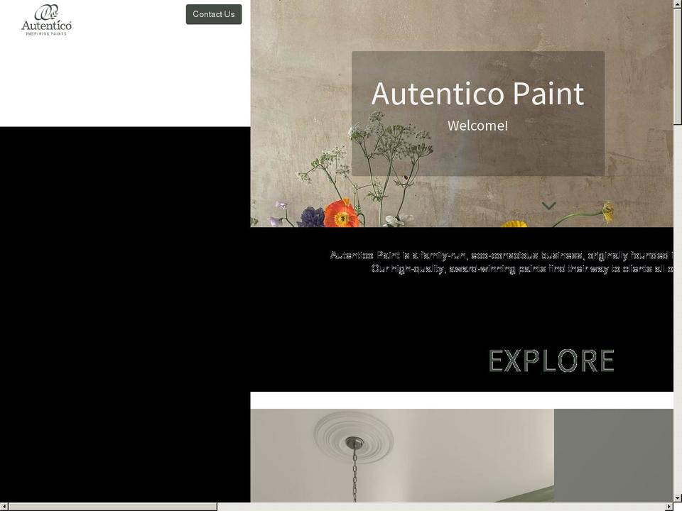 autentico-paint.co.uk shopify website screenshot