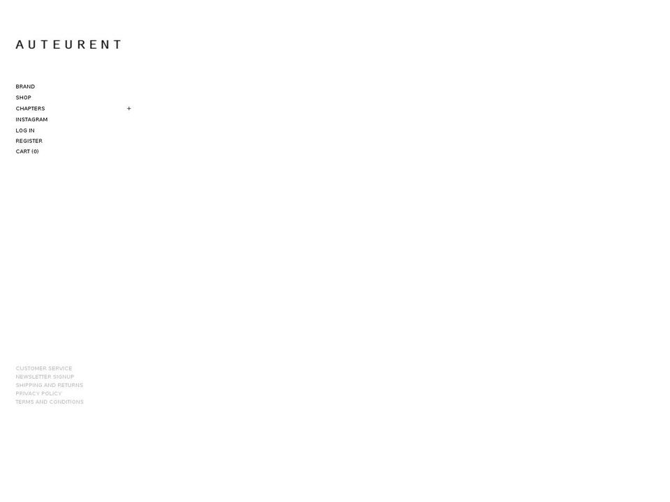 auteurent.com — Shopify storefront screenshot