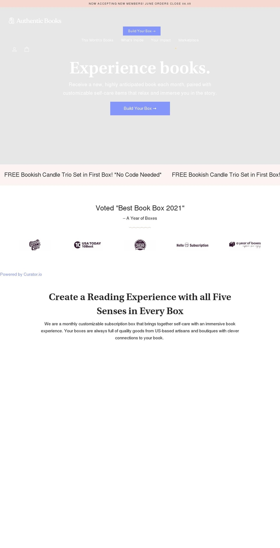 authenticbooks.com shopify website screenshot