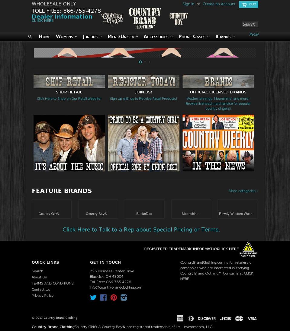 authenticountrybrand.com shopify website screenshot