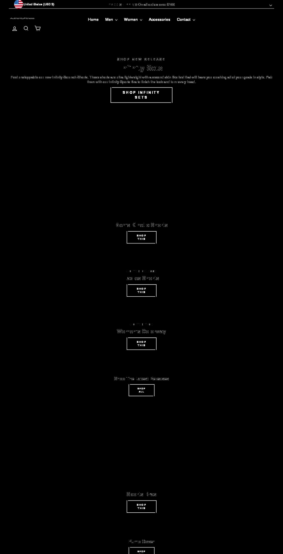 authorityfitness.org shopify website screenshot