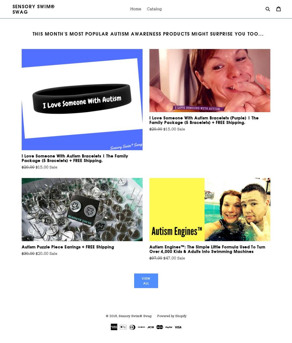 autismbands.com — Shopify storefront screenshot