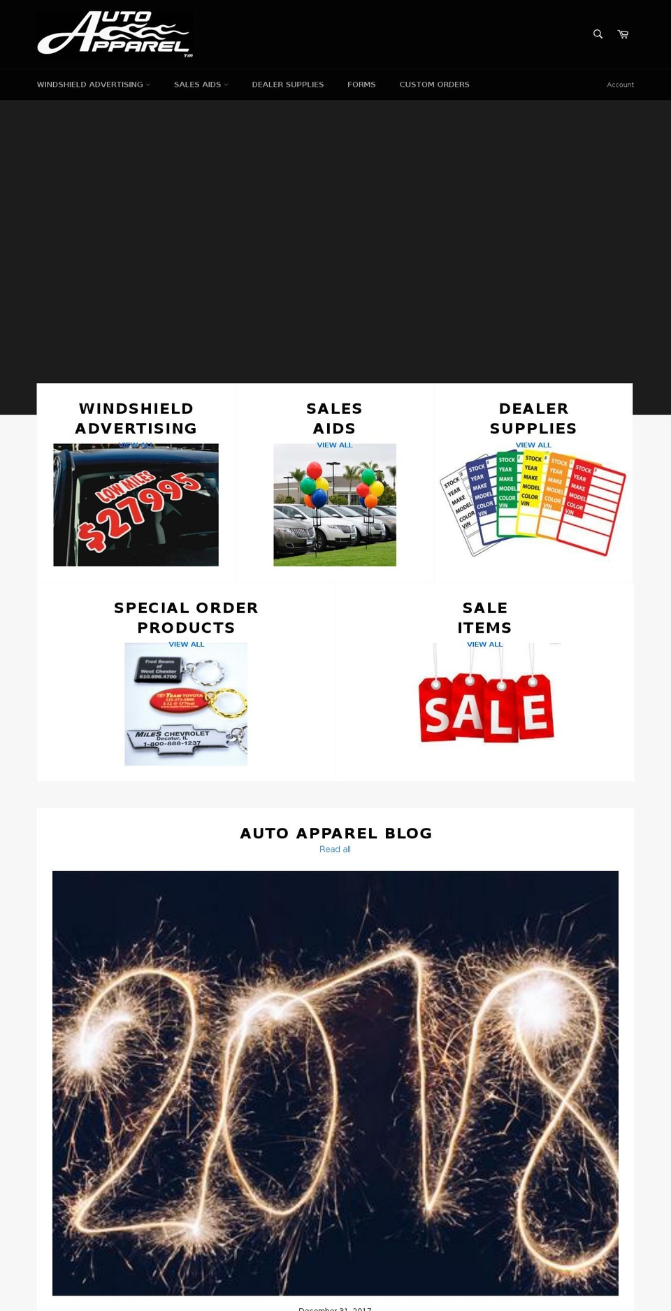 auto-apparel.com — Shopify storefront screenshot