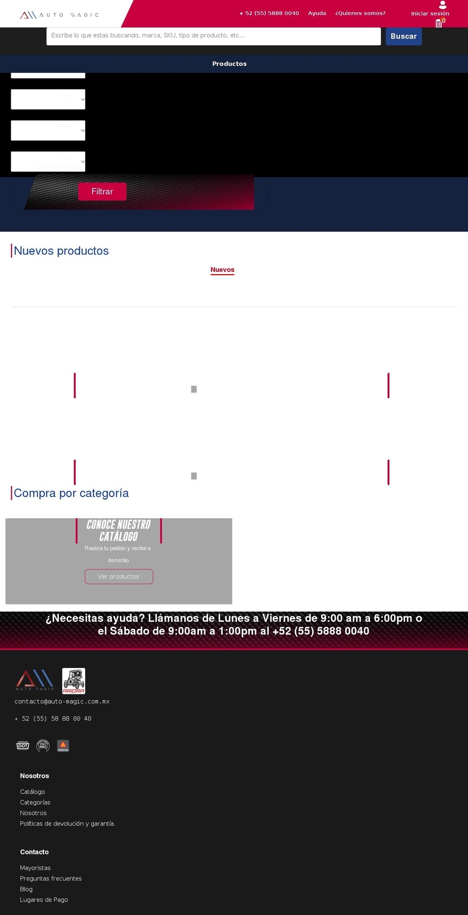 auto-magic.com.mx shopify website screenshot