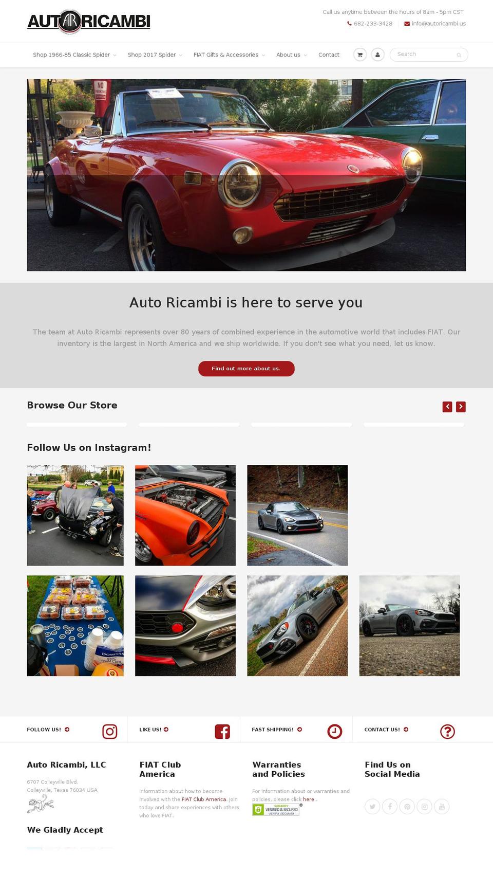 auto-ricambi.net shopify website screenshot