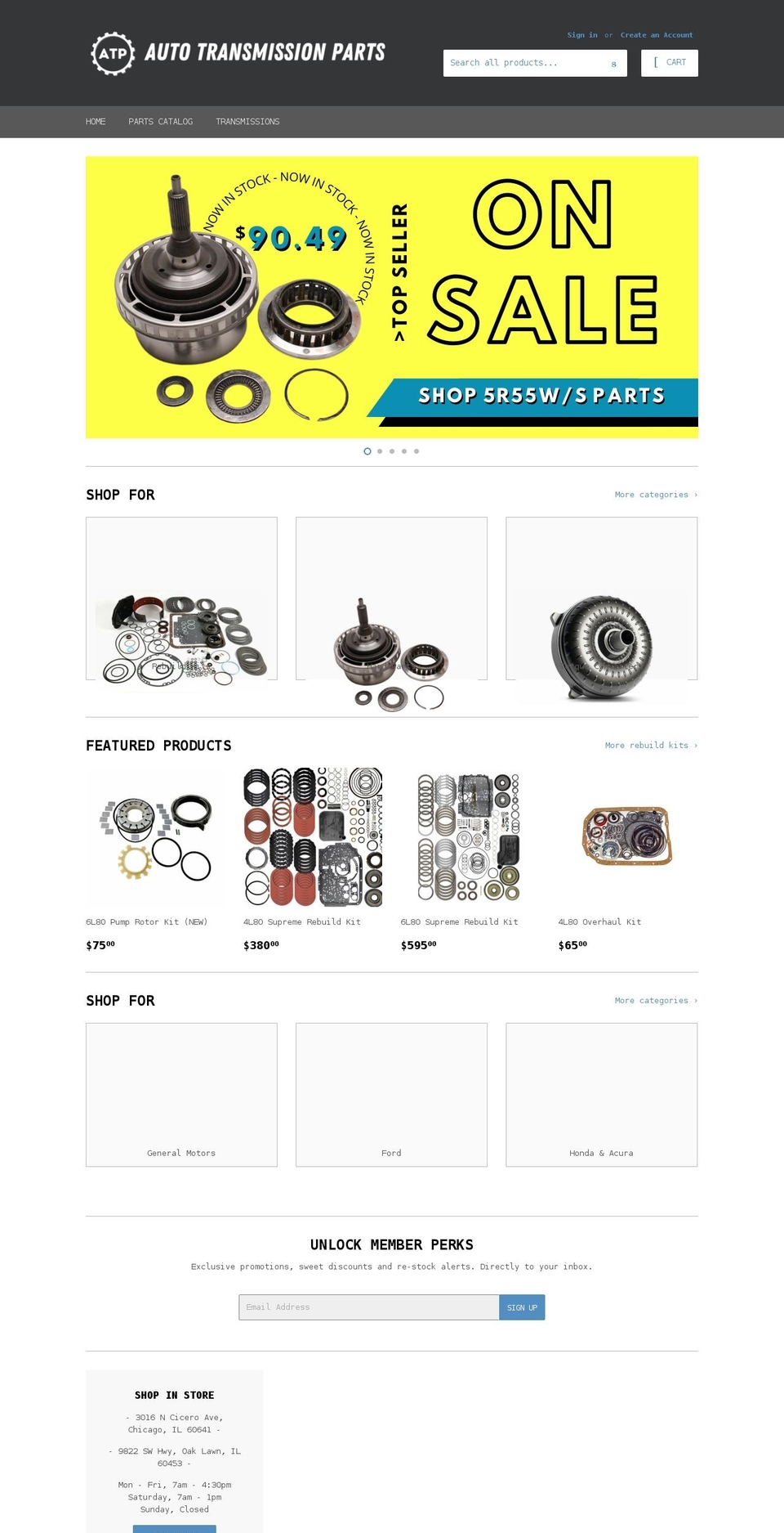 auto-transparts.com shopify website screenshot