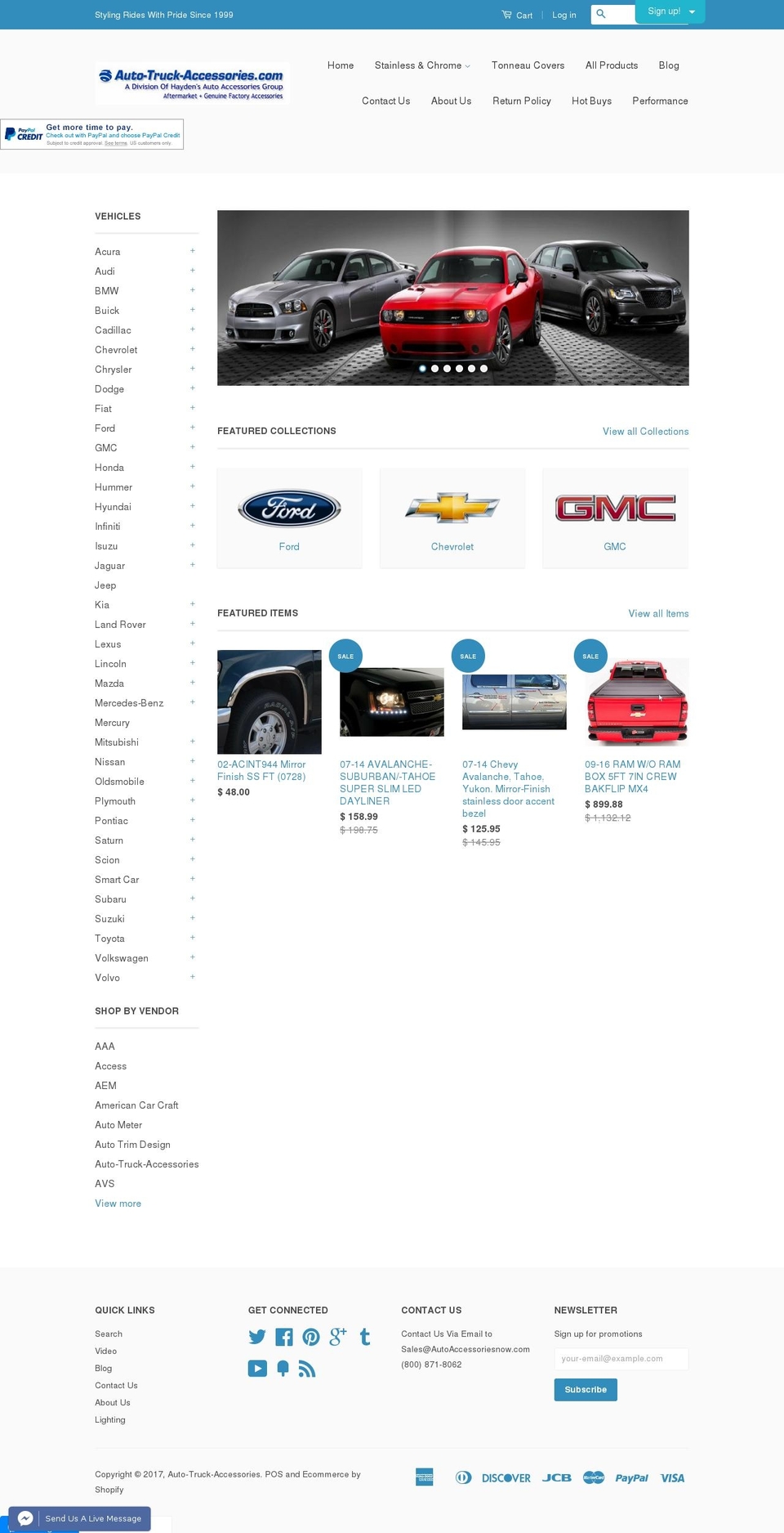 auto-truck-accessories.com shopify website screenshot