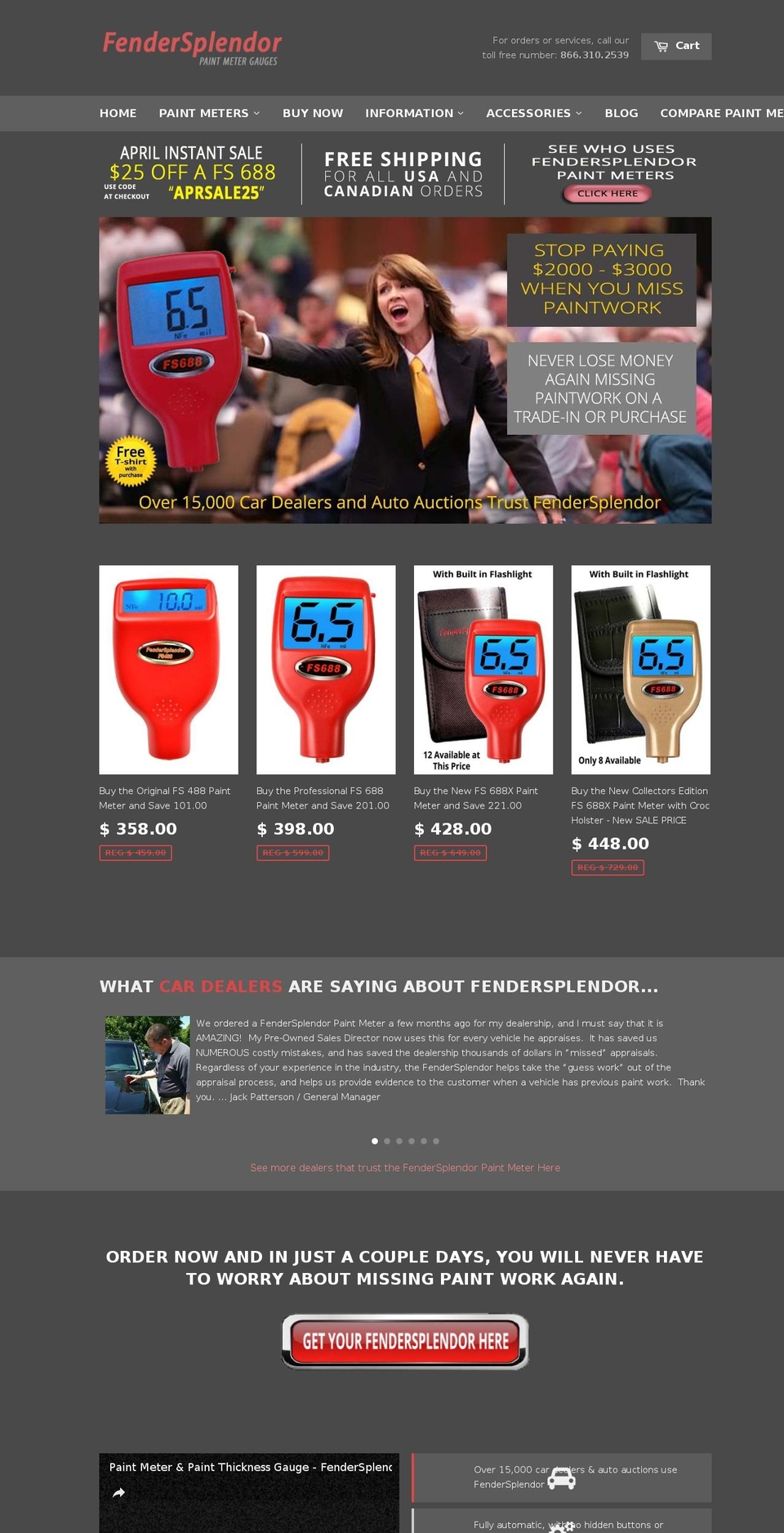 autoauctionpaintmeter.com shopify website screenshot