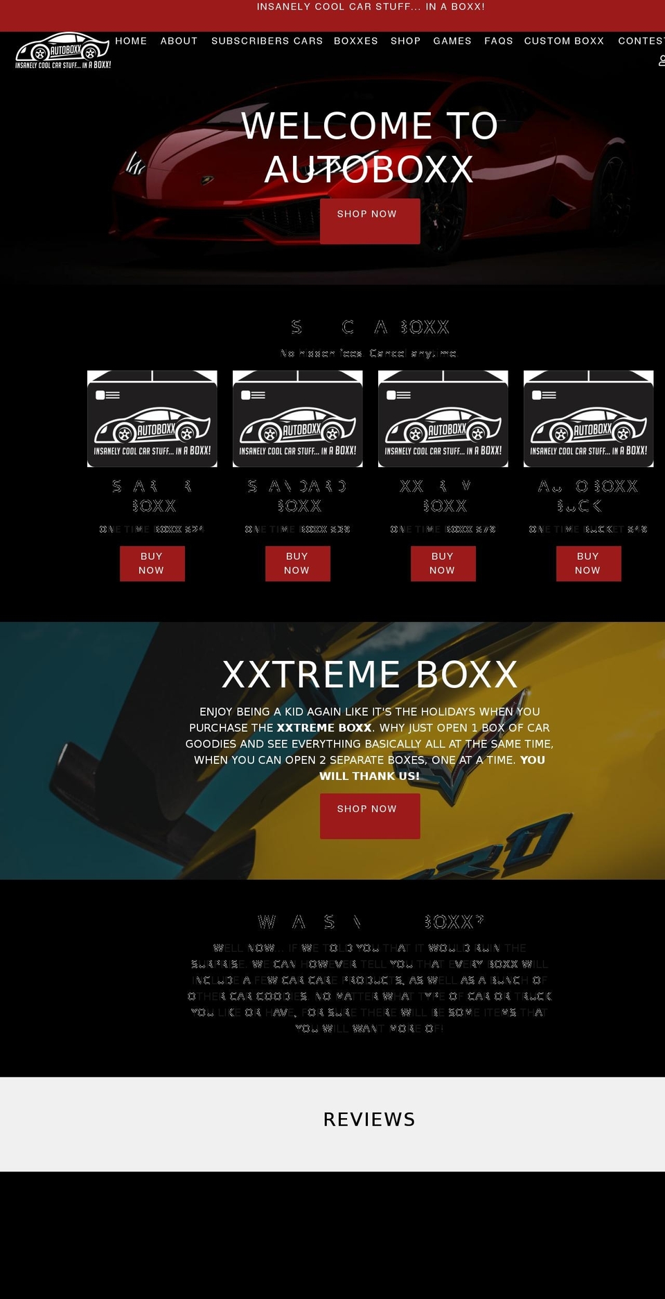 autoboxxinc.com shopify website screenshot