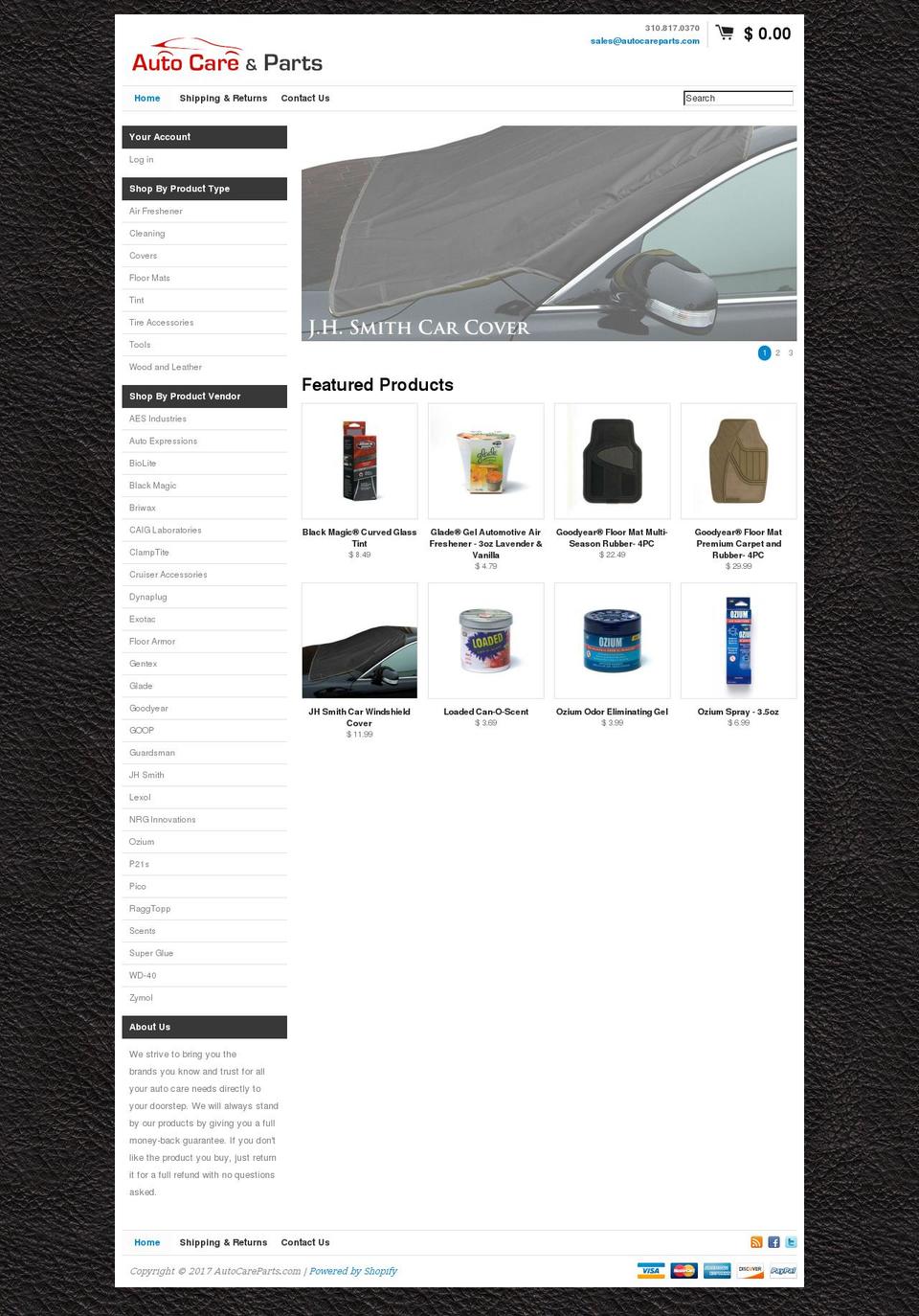 autocareparts.com shopify website screenshot