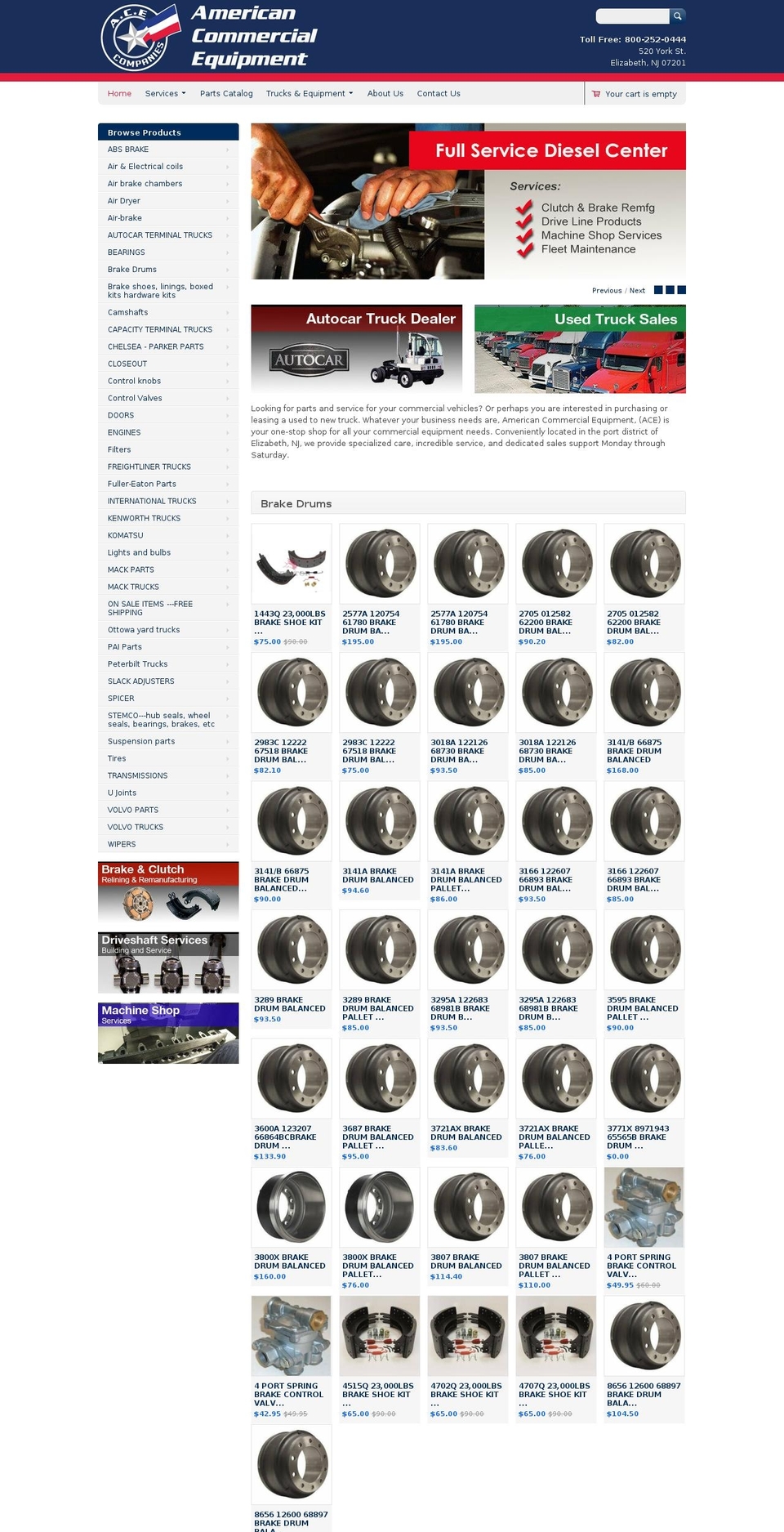autocarreplacementparts.com — Shopify storefront screenshot