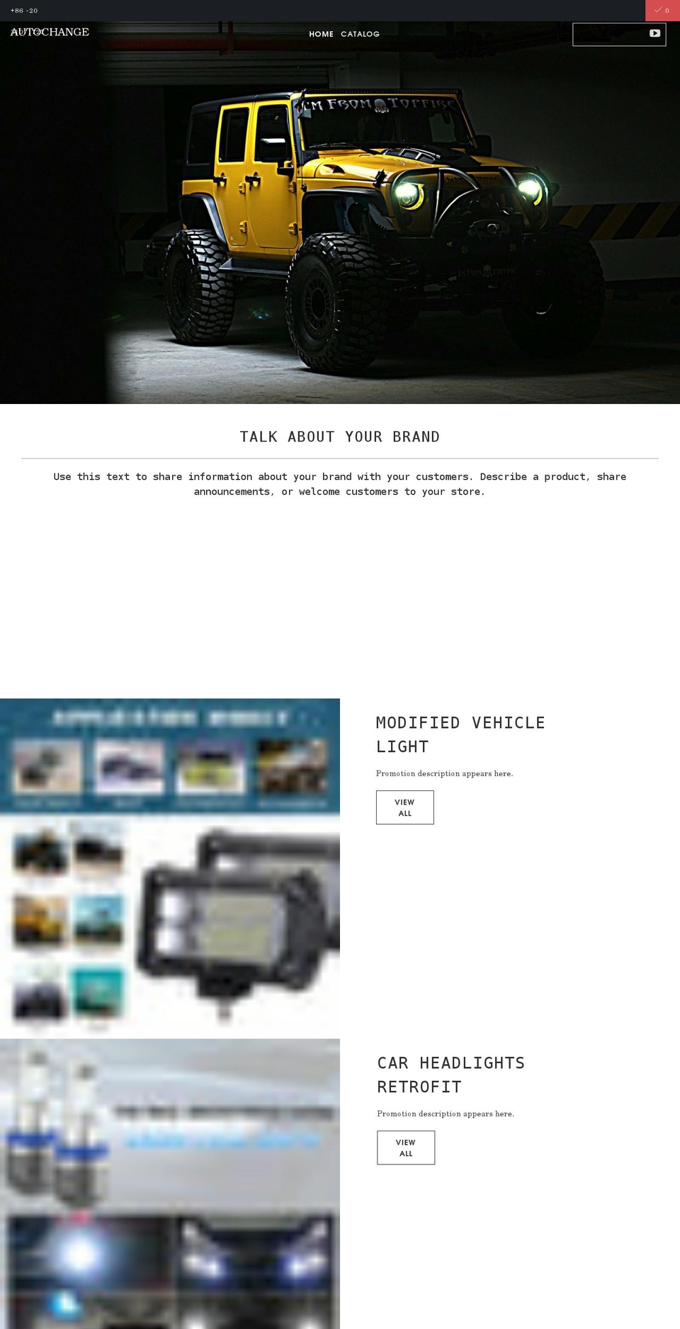 autoch.com shopify website screenshot