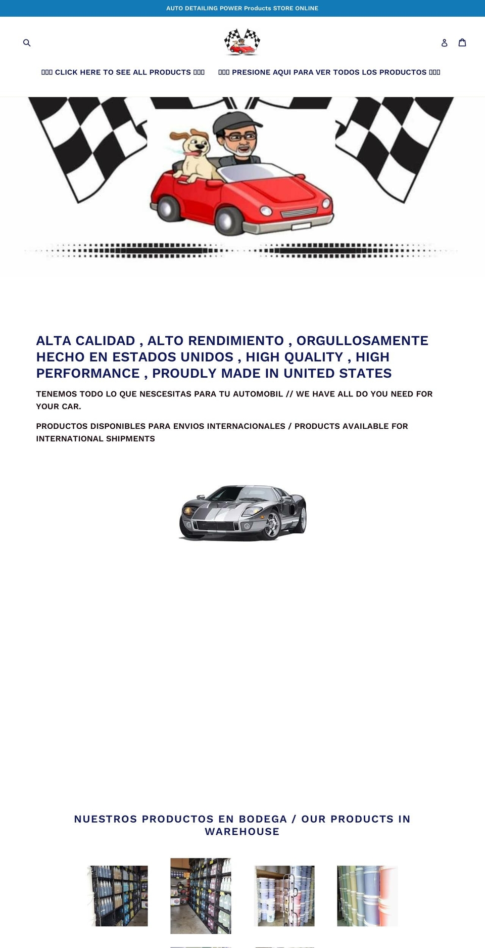 autodetailingpowerproducts.com — Shopify storefront screenshot