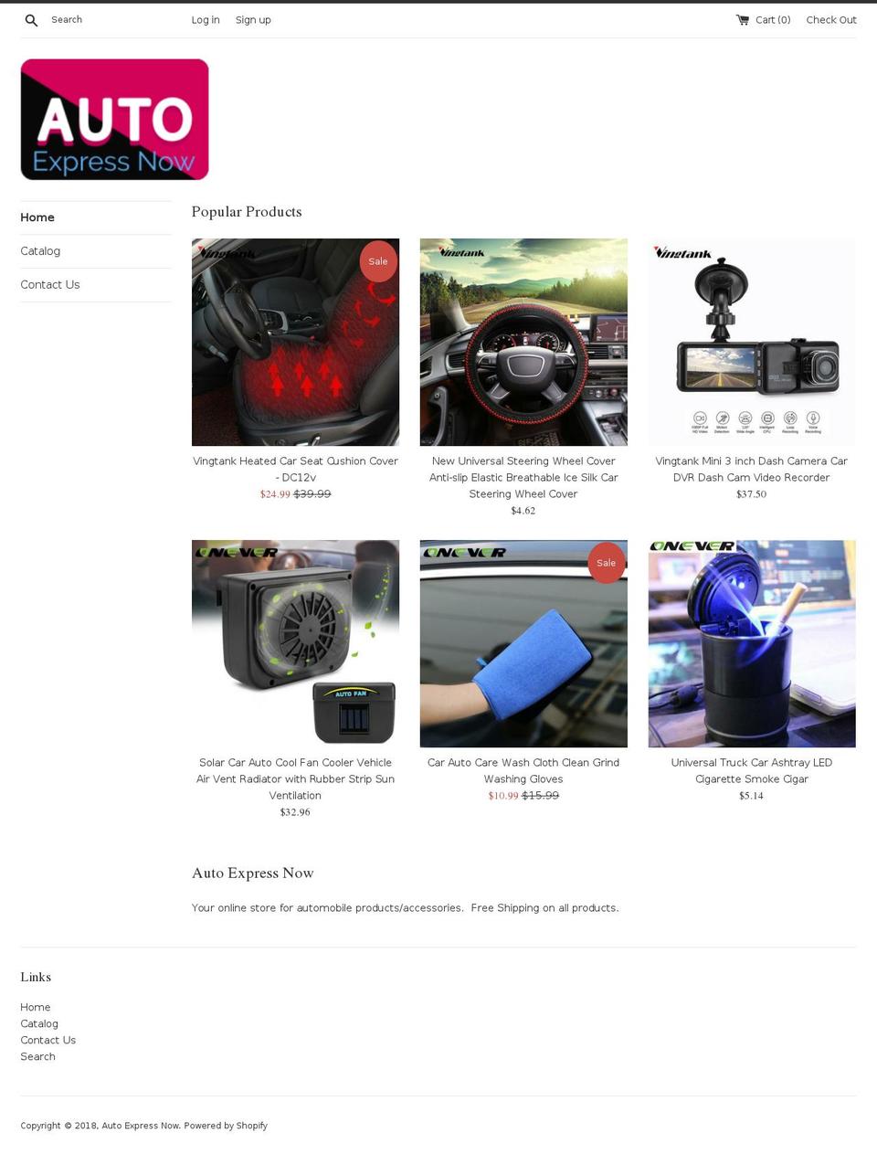 autoexpressnow.com — Shopify storefront screenshot