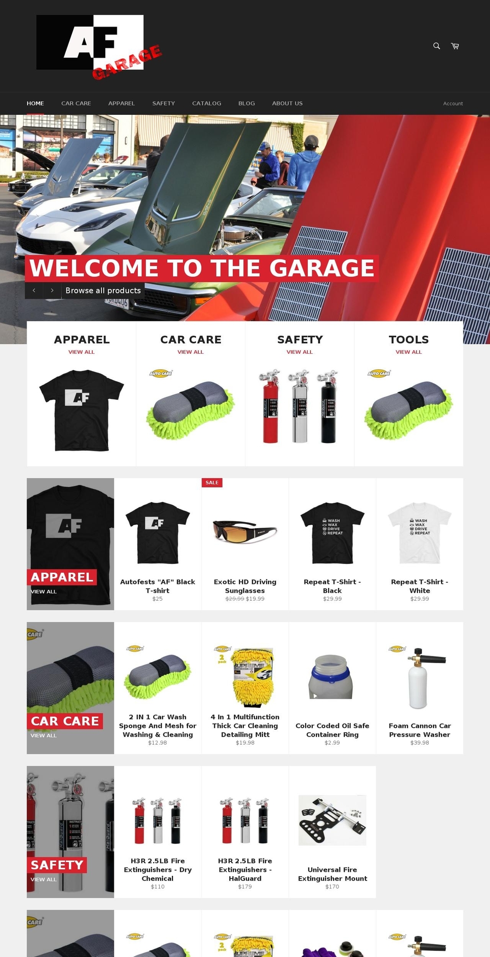 autofestsgarage.com shopify website screenshot