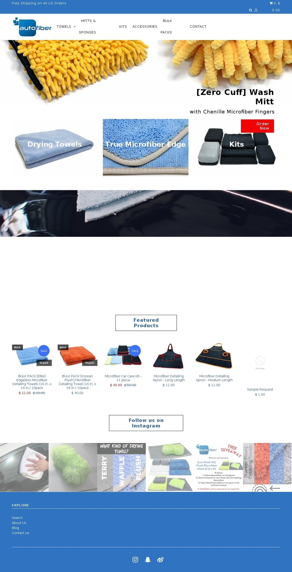 autofiber.com shopify website screenshot