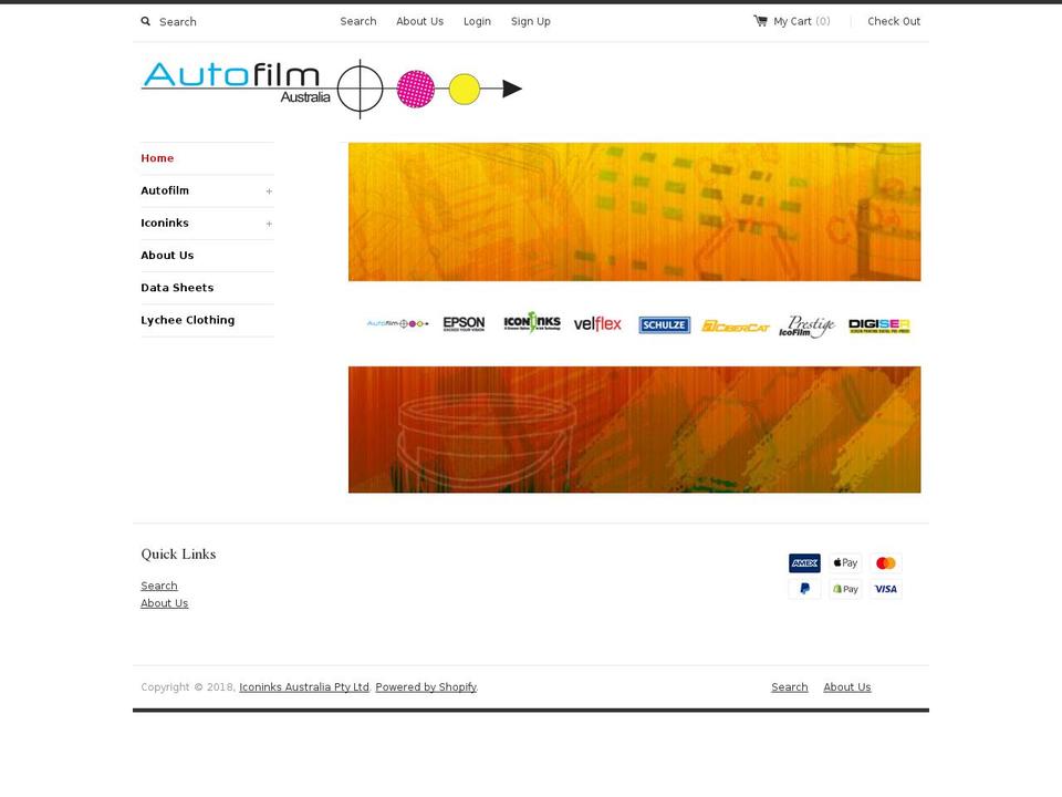 autofilm.com.au shopify website screenshot