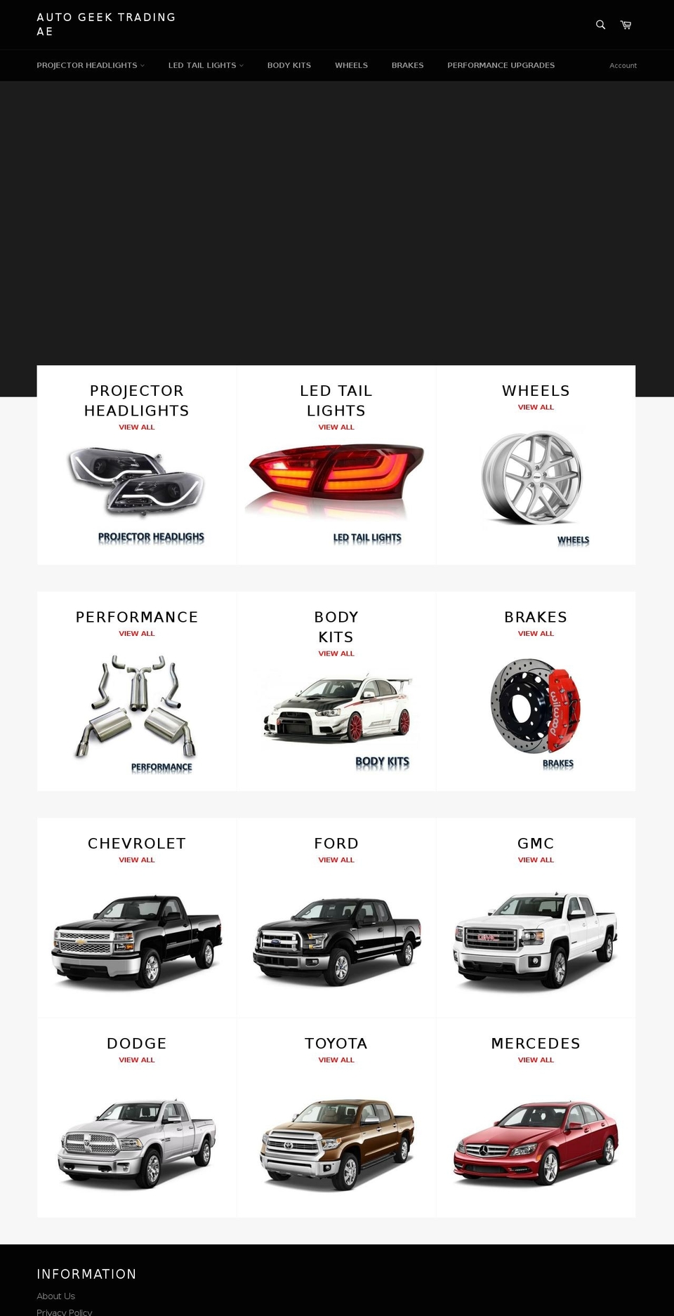 autogeekfz.com — Shopify storefront screenshot