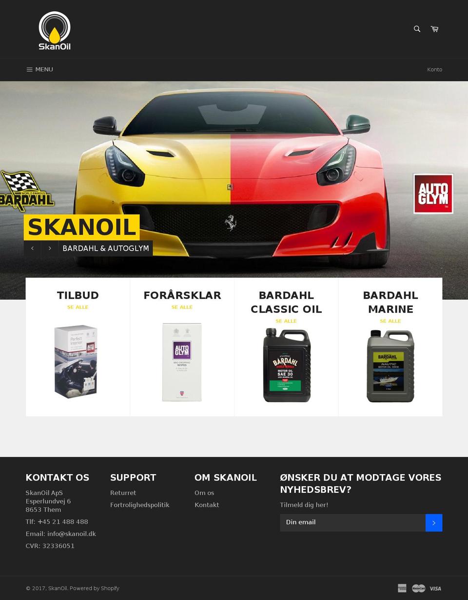 autoglym.dk shopify website screenshot