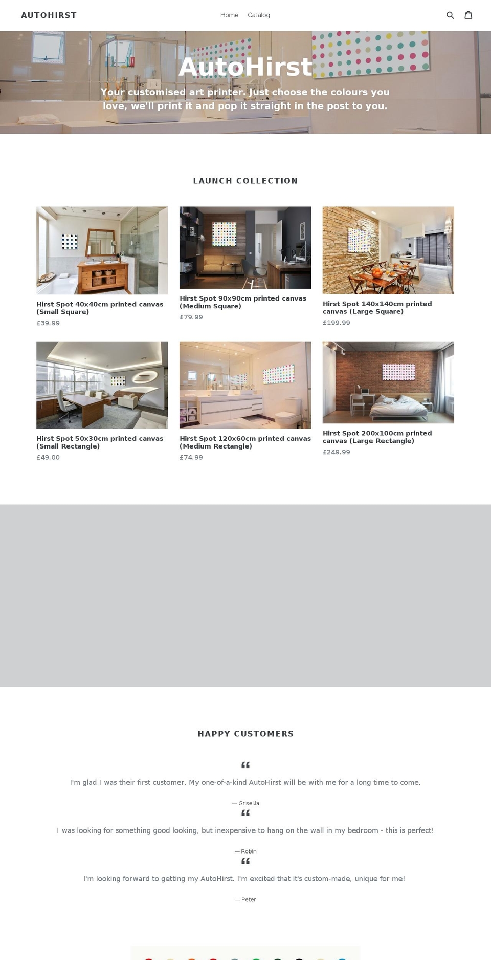autohirst.com — Shopify storefront screenshot