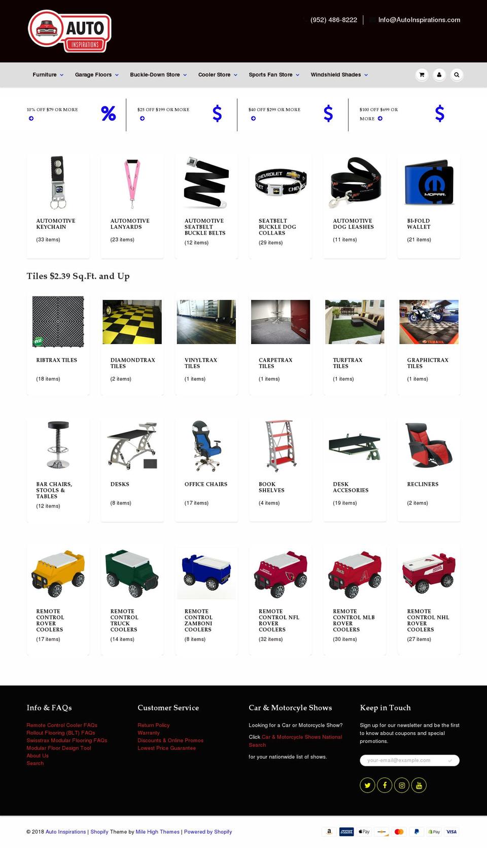 autoinspirations.com — Shopify storefront screenshot