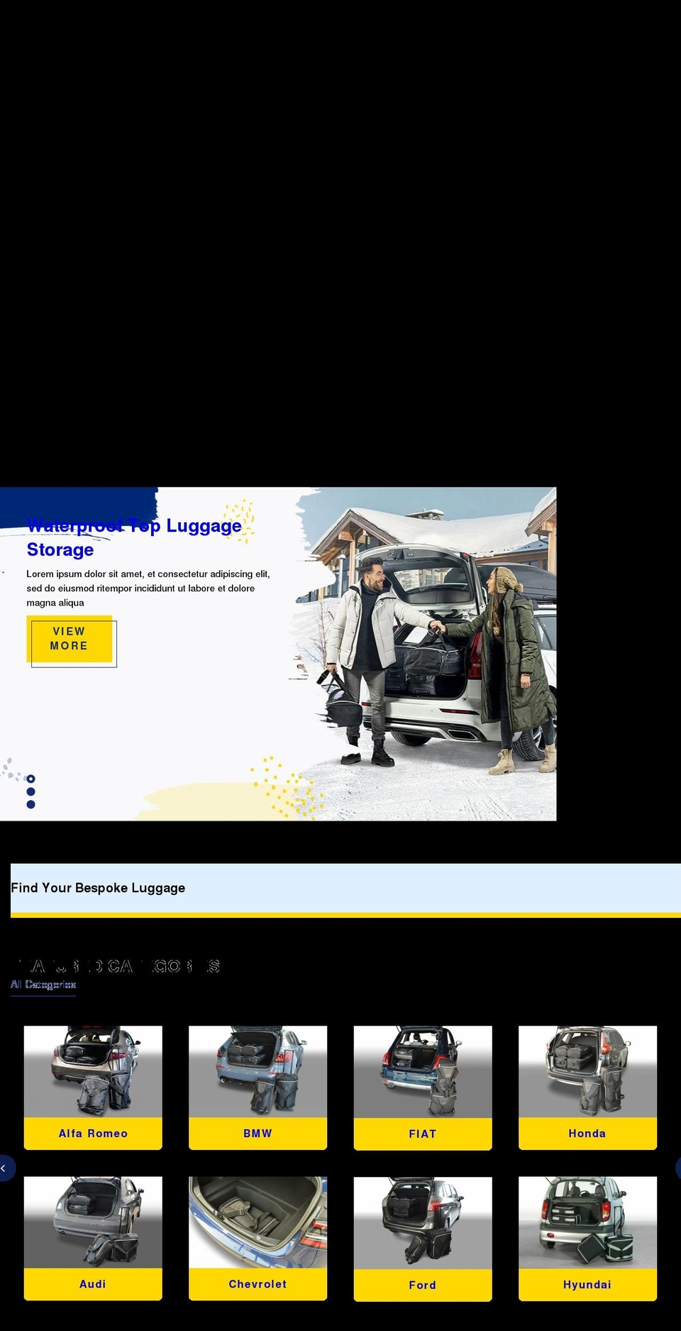 autoluggage.com shopify website screenshot