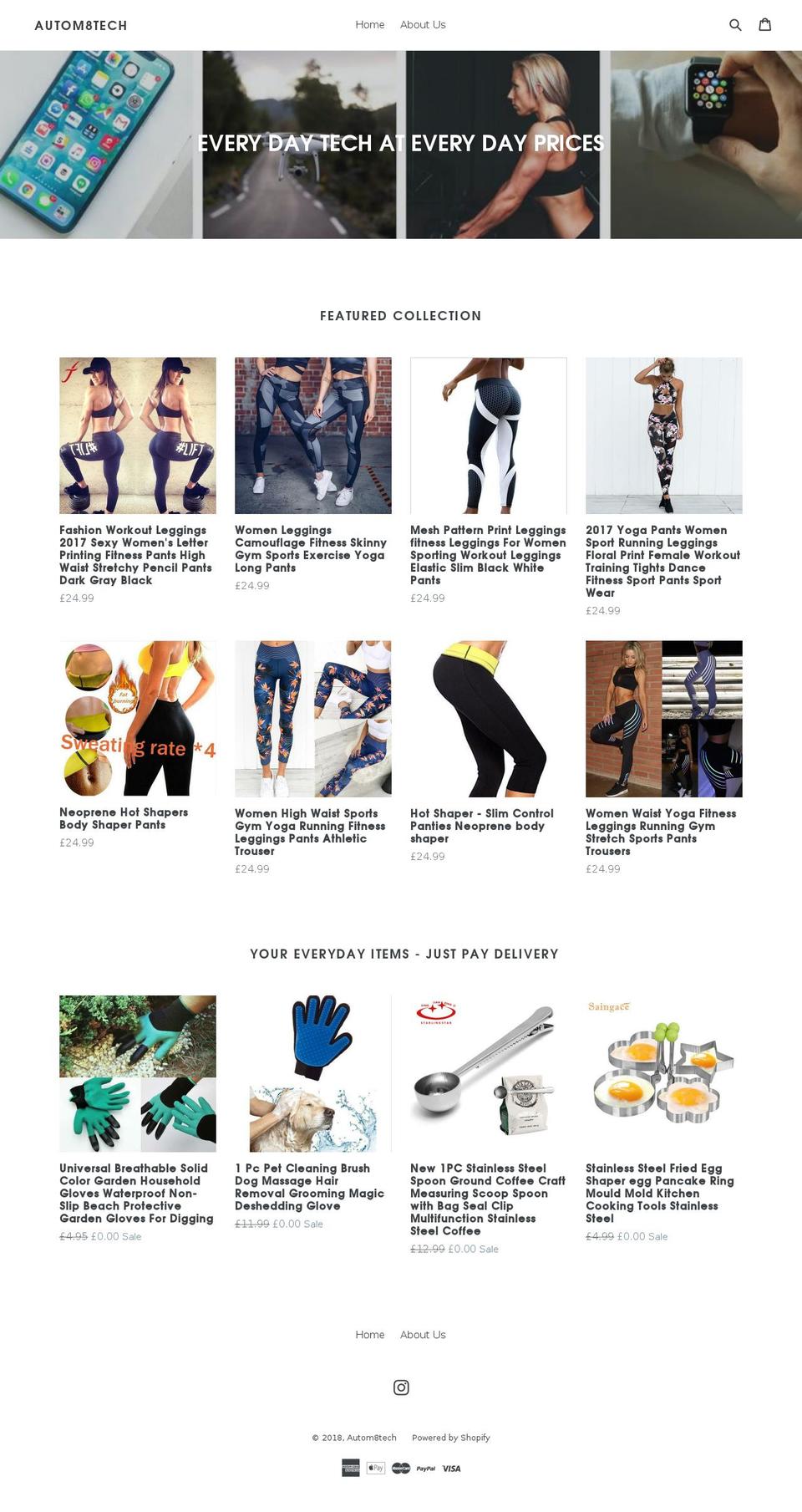 autom8tech.com shopify website screenshot
