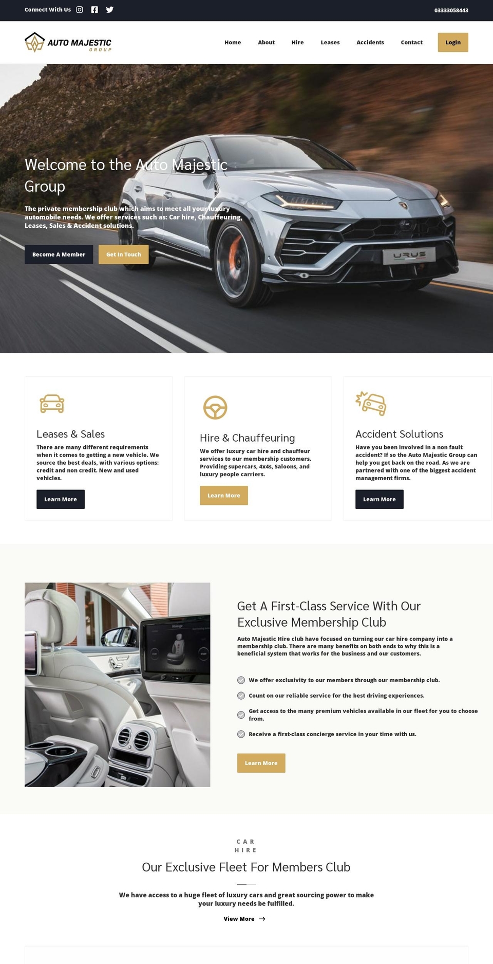 automajesticgroup.com shopify website screenshot