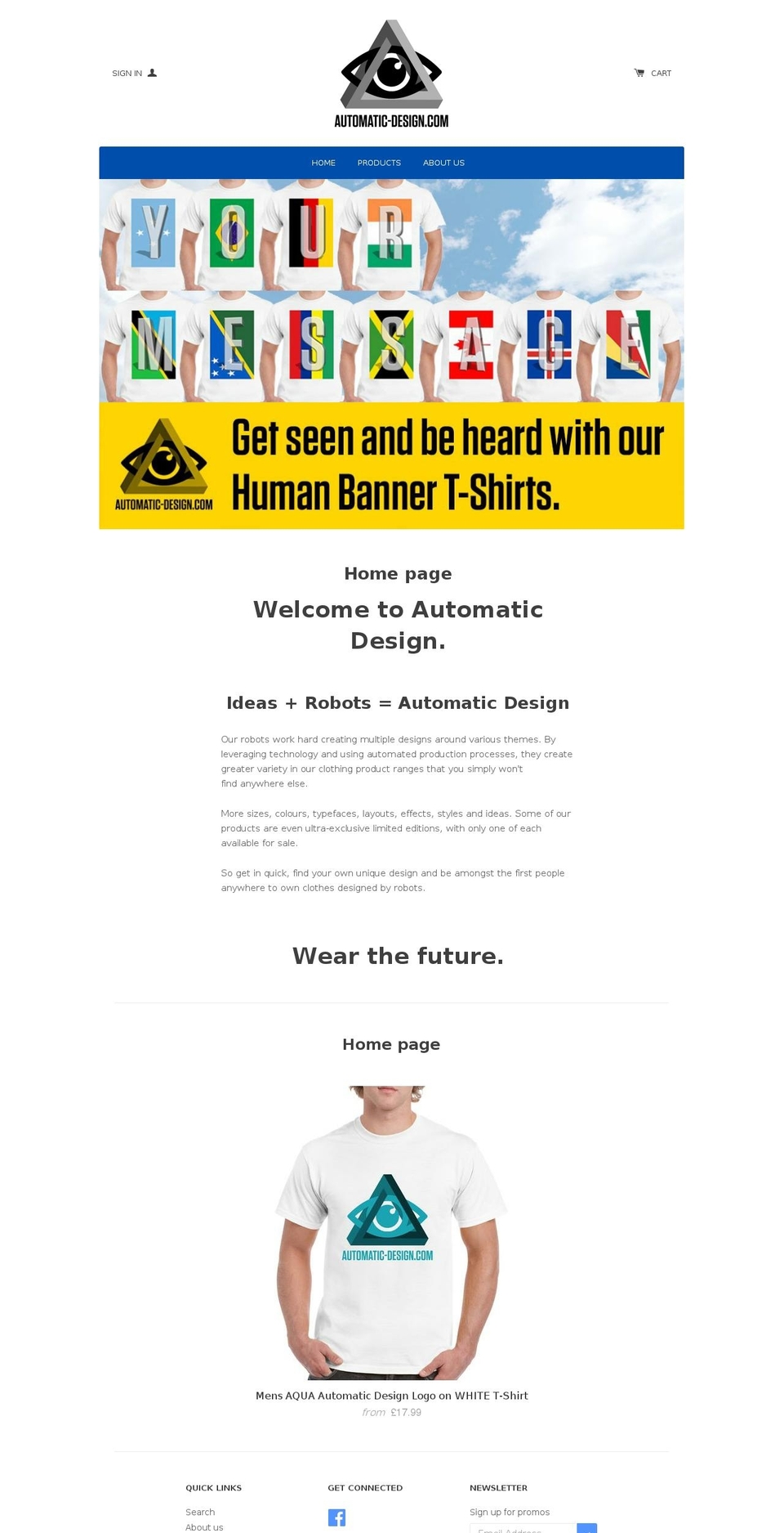 automatic-design.com shopify website screenshot