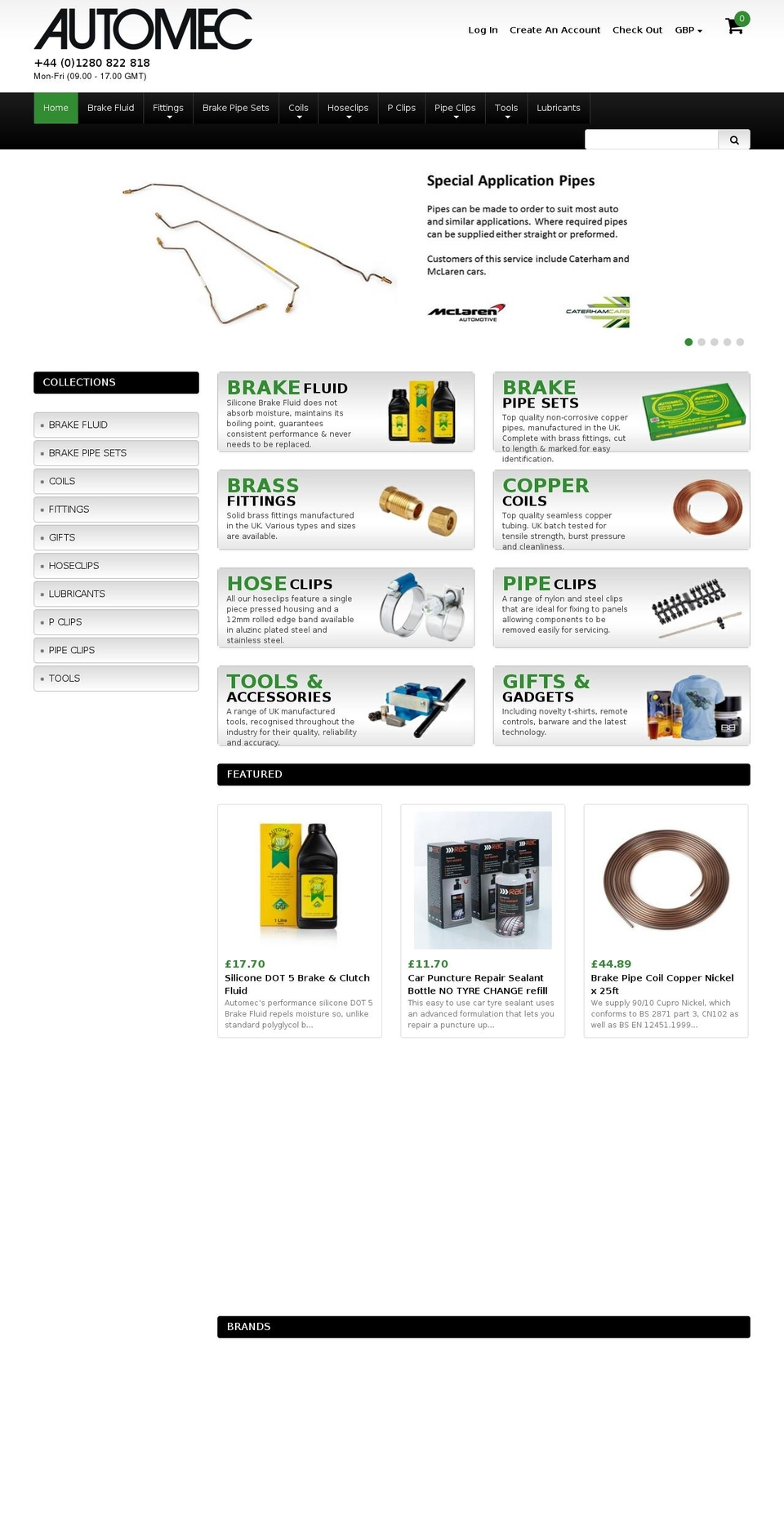 Automec_July15 Wholesale Shopify theme site example automec.co