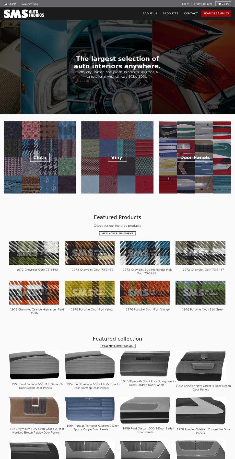 automobilecarpets.com — Shopify storefront screenshot