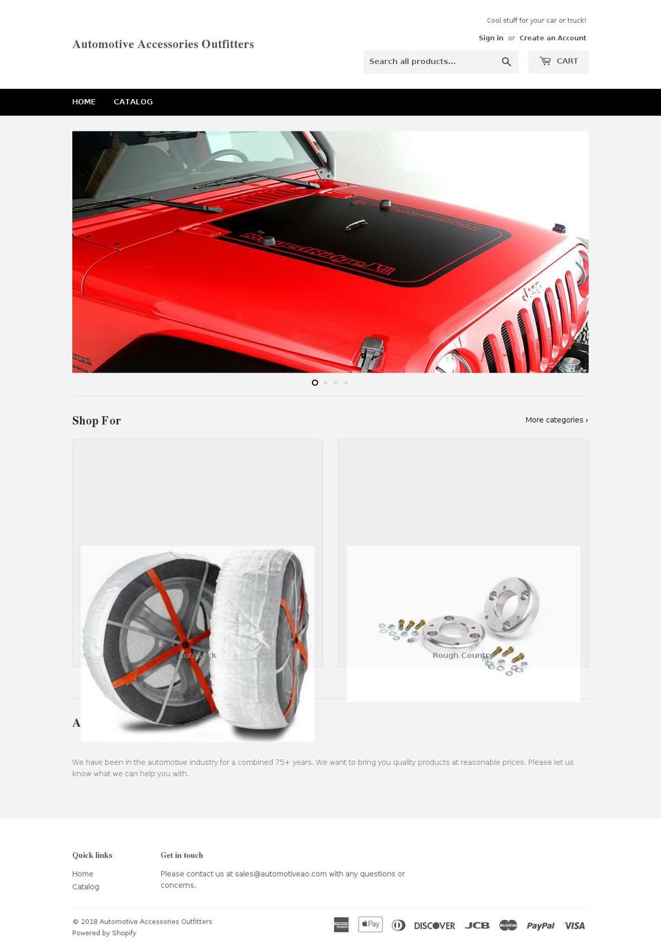 automotiveao.com — Shopify storefront screenshot