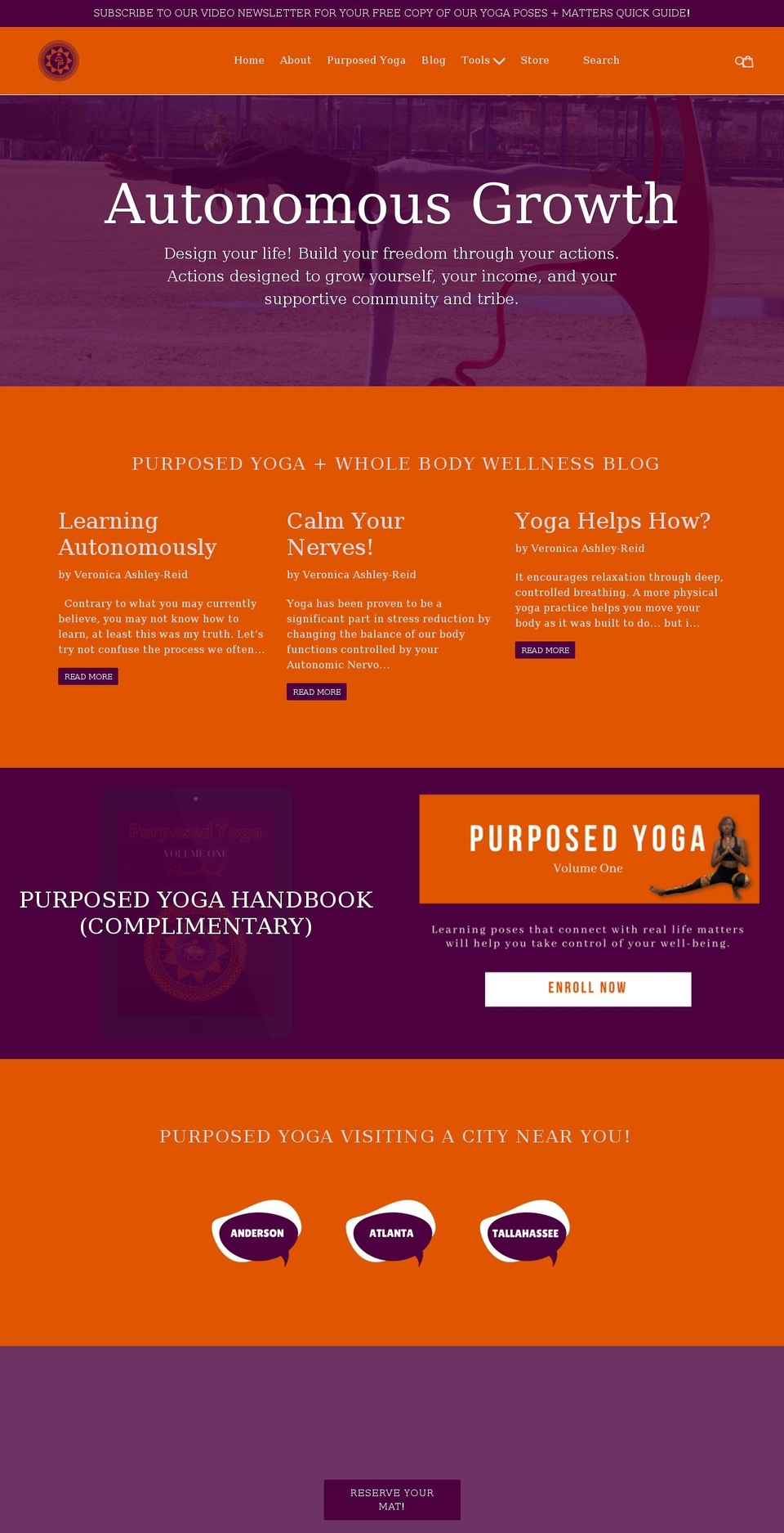 autonomousgrowth.com — Shopify storefront screenshot