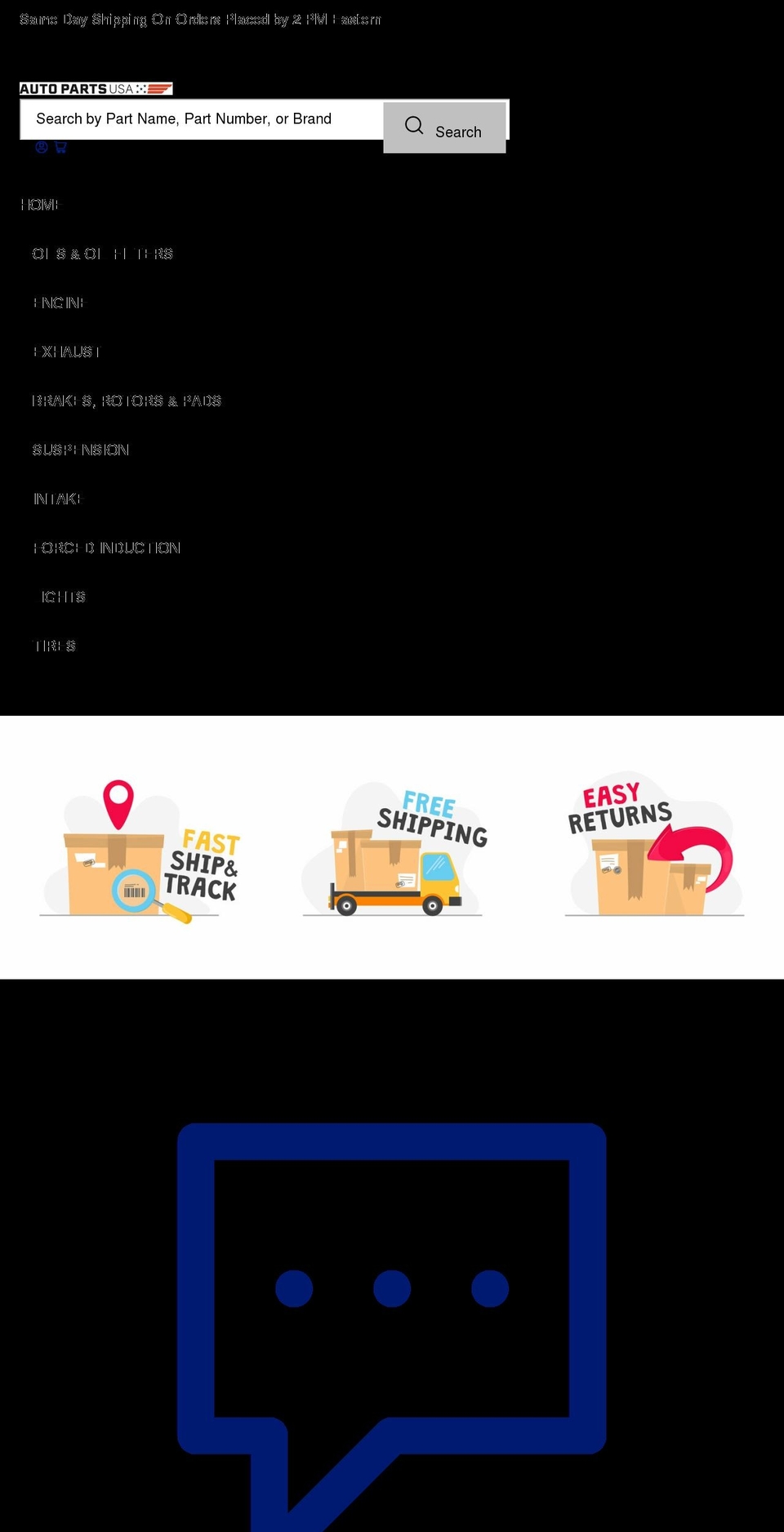 autopartsusa.com shopify website screenshot